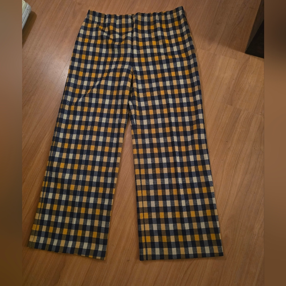 Sears Vintage Plaid Wide-Leg Pants